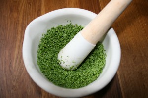 Parsley seeds - mortar
